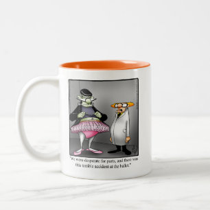 Caneca De Café Em Dois Tons Halloween Humor Mug "Spectickles"