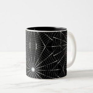 Caneca De Café Em Dois Tons Halloween Spider Webs Café Mug