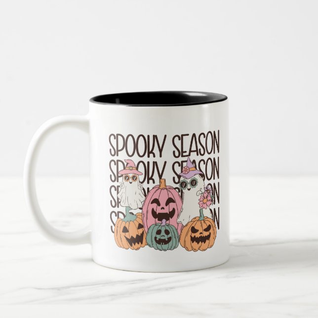Caneca De Café Em Dois Tons Halloween Spooky Season (Esquerda)