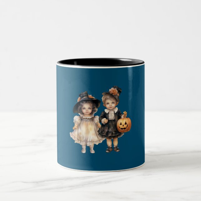 Caneca De Café Em Dois Tons Halloween Tasse & Becher (Centro)