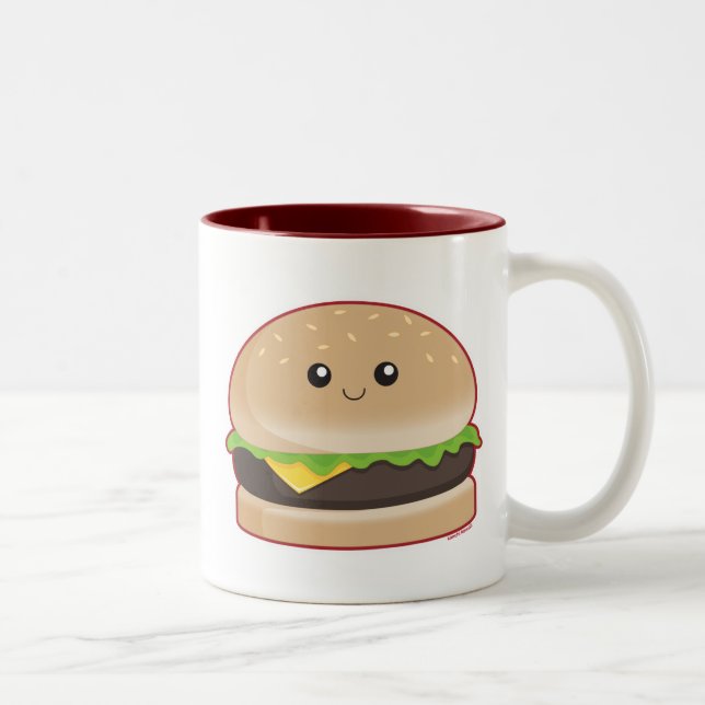 Caneca De Café Em Dois Tons Hamburger (Direita)