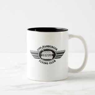 Caneca De Café Em Dois Tons Hambúrger de 100 Dólares - Clube Voador