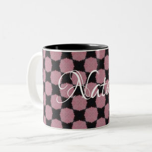 Caneca De Café Em Dois Tons HAMbWG - Mug de café - Rosa e Preto