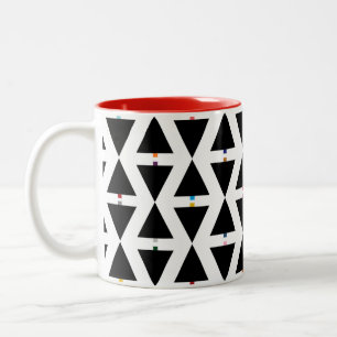 Caneca De Café Em Dois Tons HAMbyWG - Café Mug - Árvores de Natal