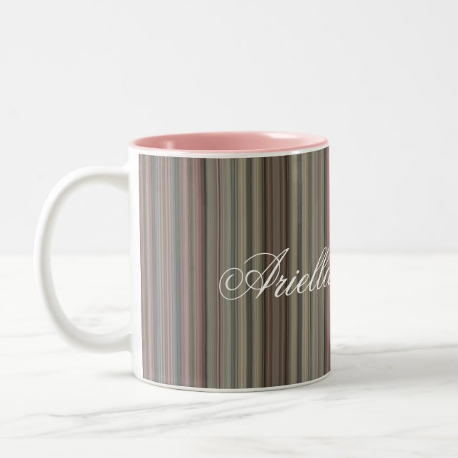Caneca De Café Em Dois Tons HAMbyWG - Café Mug - Tiras Mauve (Esquerda)