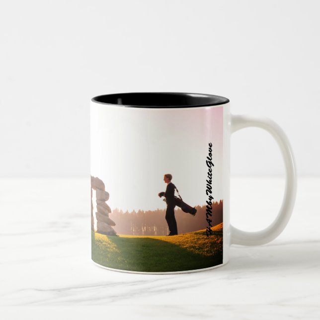 Caneca De Café Em Dois Tons HAMbyWG - Mug Personalizável - Golfer (Direita)