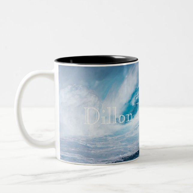 Caneca De Café Em Dois Tons HAMbyWG - Mug Personalizável - Onda (Esquerda)