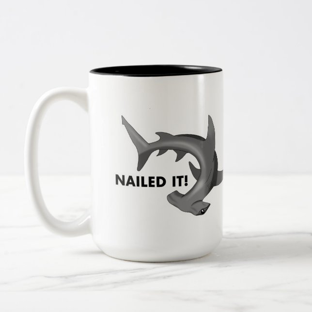 Caneca De Café Em Dois Tons Hammerhead Arrumou Mug (Esquerda)