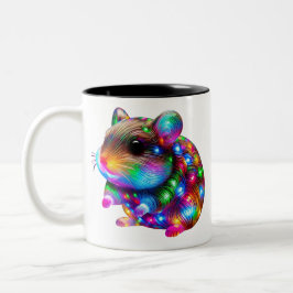 Caneca De Café Em Dois Tons Hamster brilhante
