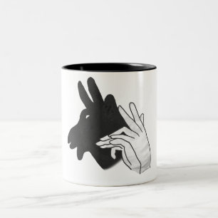 Caneca De Café Em Dois Tons Hand Silhouette Billy Goat