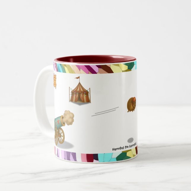 Caneca De Café Em Dois Tons Hannibal a Bala de Canhão (Frente Esquerda)