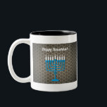 Caneca De Café Em Dois Tons hanukkah negro feliz<br><div class="desc">"hanukkah negro feliz",  "hanukkah menorah",  "hanukkah feliz",  "canuka",  canukah,  chanukah,  chanukkah,  hanuka,  hannukah,  Hanukkah</div>
