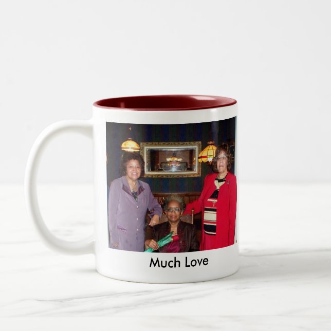 Caneca De Café Em Dois Tons Happy65thmuchlove2 (Esquerda)