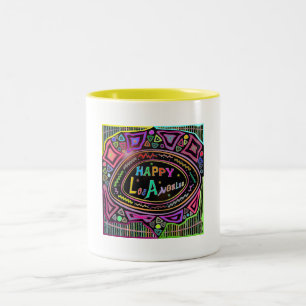 Caneca De Café Em Dois Tons Happy Art: Copa "Happy Los Angeles"