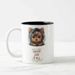 Caneca De Café Em Dois Tons Happy Fall Y Yorkshire Terrier Autumn Hoodie