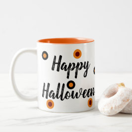 Caneca De Café Em Dois Tons Happy Halloween :-)