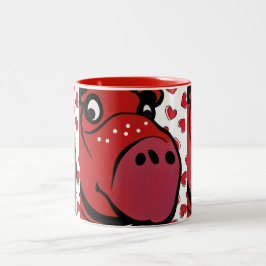 Caneca De Café Em Dois Tons Happy Hippo