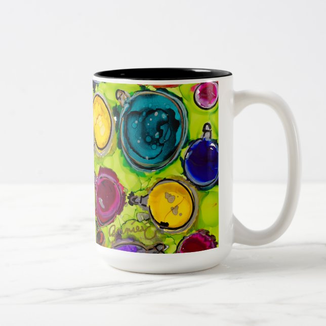Caneca De Café Em Dois Tons Happy Holidays Lovitude Mug (Direita)