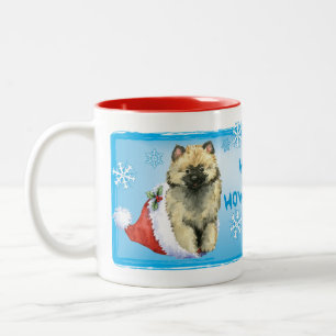 Caneca De Café Em Dois Tons Happy Howliday Keeshond