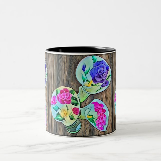 Caneca De Café Em Dois Tons Happy Lilys (Centro)