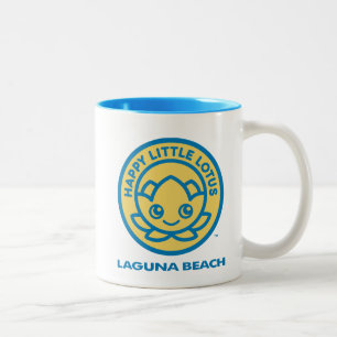 Caneca De Café Em Dois Tons Happy Little Lotus, Laguna Beach,