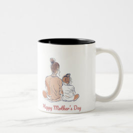 Caneca De Café Em Dois Tons Happy Mother's Day