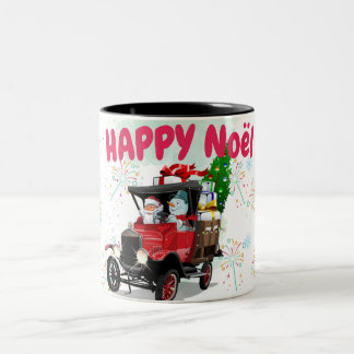 Caneca De Café Em Dois Tons HAPPY Noël