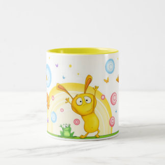 Caneca De Café Em Dois Tons HappyOrangeMug