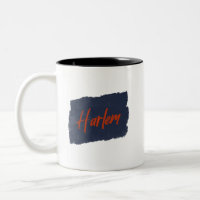 Harlem Handwrite Red Typografia Café Mug
