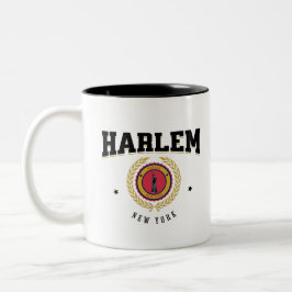 Caneca De Café Em Dois Tons Harlem New York Black