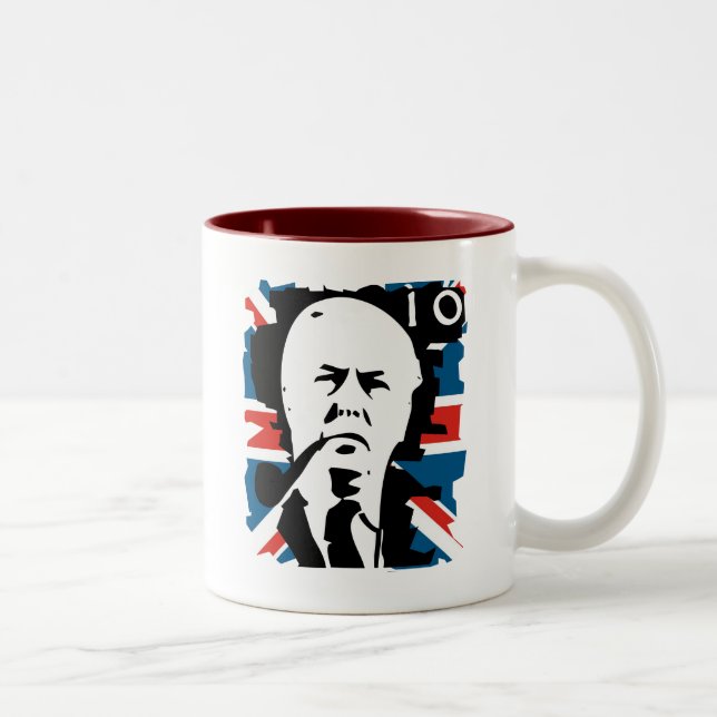 Caneca De Café Em Dois Tons Harold Wilson (Direita)