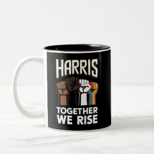 Caneca De Café Em Dois Tons Harris 2024 Eleição LGBT Kamala Harris 2024