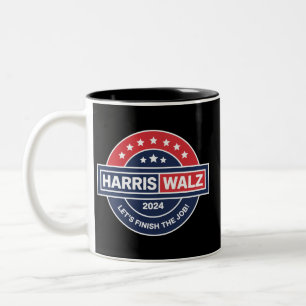Caneca De Café Em Dois Tons Harris Walz 24 Kamala Harris Senhora Presidente 20