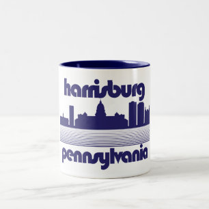 Caneca De Café Em Dois Tons Harrisburg,Pensilvânia