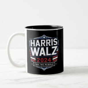 Caneca De Café Em Dois Tons HarrisWaltz 2024 Shirt KamalaHarris TimWaltz 2024