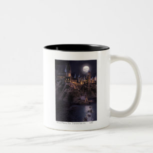 Caneca De Café Em Dois Tons Harry Potter Castle   Lago Excelente a Hogwarts