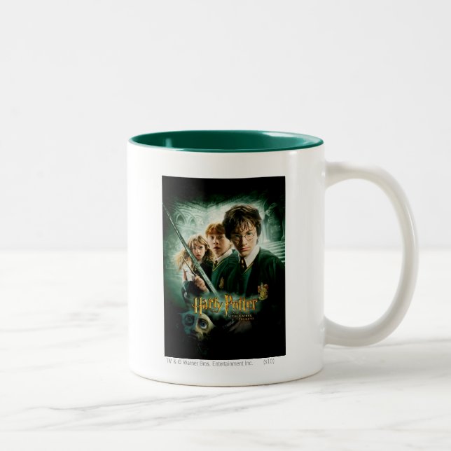 Caneca De Café Em Dois Tons Harry Potter Ron Hermione Dobby Group Shot (Direita)