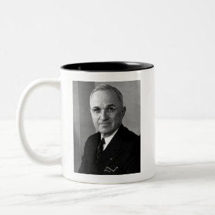 Caneca De Café Em Dois Tons Harry S. Truman 33º Presidente