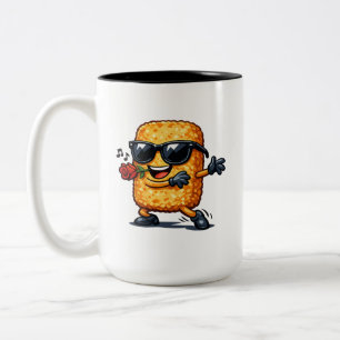 Caneca De Café Em Dois Tons Hash Brown Dançante