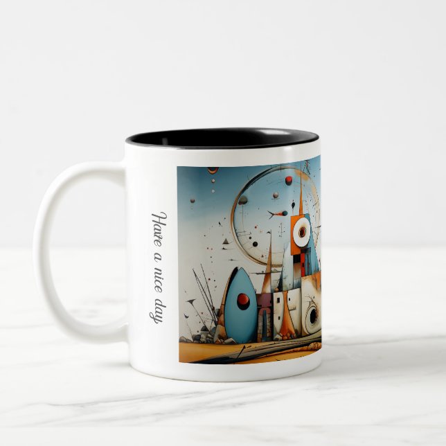 Caneca De Café Em Dois Tons Have a nice day  (Esquerda)