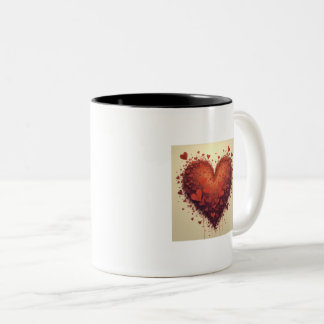 Caneca De Café Em Dois Tons Heart Mug