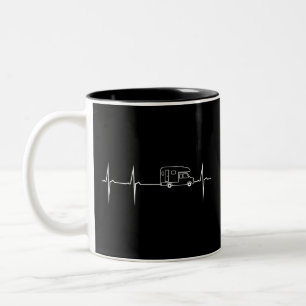 Caneca De Café Em Dois Tons heartbeat pickup