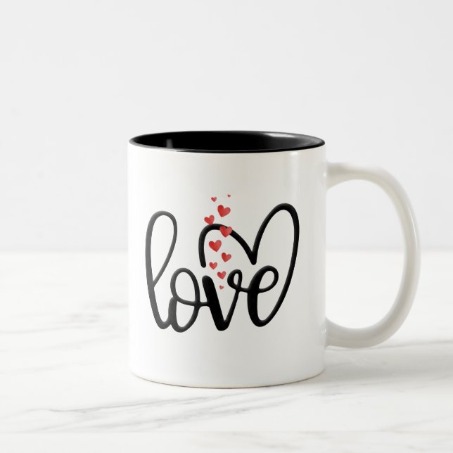 Caneca De Café Em Dois Tons Heartfelt, romantic, and cozy. (Direita)