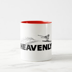 Caneca De Café Em Dois Tons Heavenly Resort Califórnia Nevada Saltador de Esqu