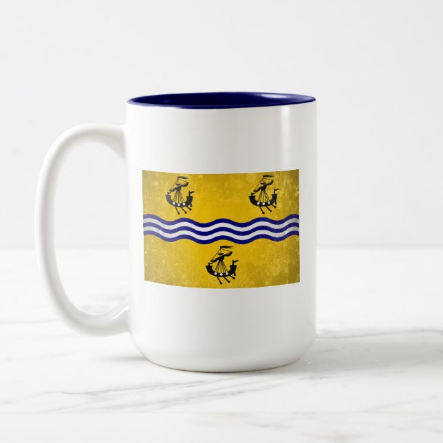 Caneca De Café Em Dois Tons Hebridas externas - Na h-Eileanan Siar (Esquerda)
