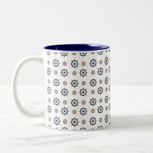 Caneca De Café Em Dois Tons Helms náuticos (Esquerda)