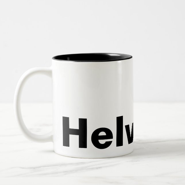 CANECA DE CAFÉ EM DOIS TONS HELVETICA (Esquerda)