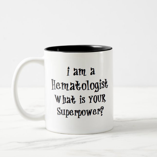 Caneca De Café Em Dois Tons hematologista Caneca de café com dois tons (Esquerda)