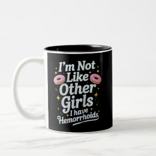 Caneca De Café Em Dois Tons Hemorróidas Embaraçosas Humor Adulto Inapropriado