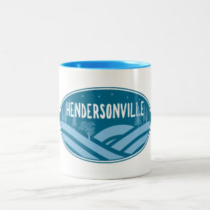 Caneca De Café Em Dois Tons Hendersonville Carolina do Norte ao ar livre